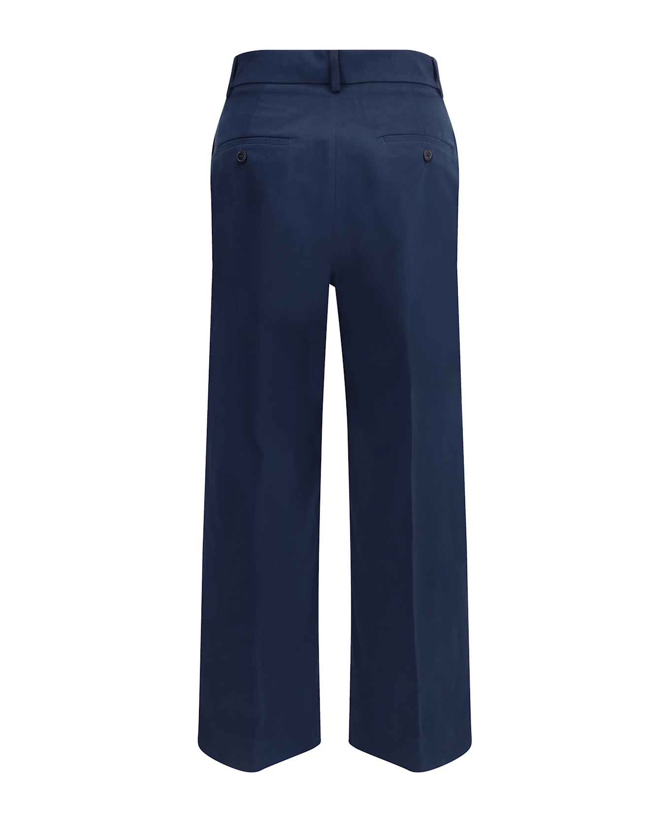Weekend Max Mara Urial Cropped Trousers In Cotton Satin