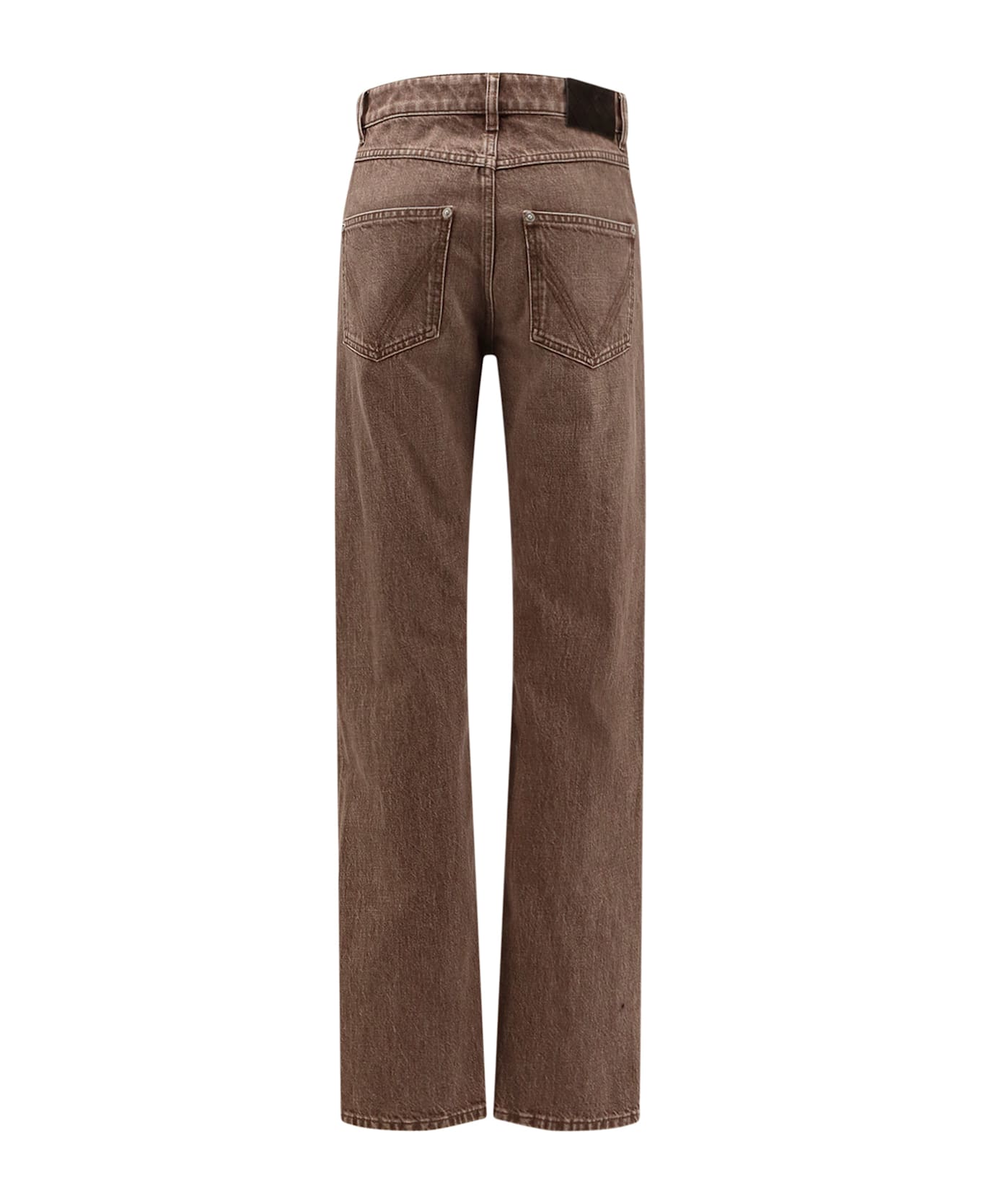 Bottega Veneta Brown Washed Boyfriend Denim Trousers - BROWN