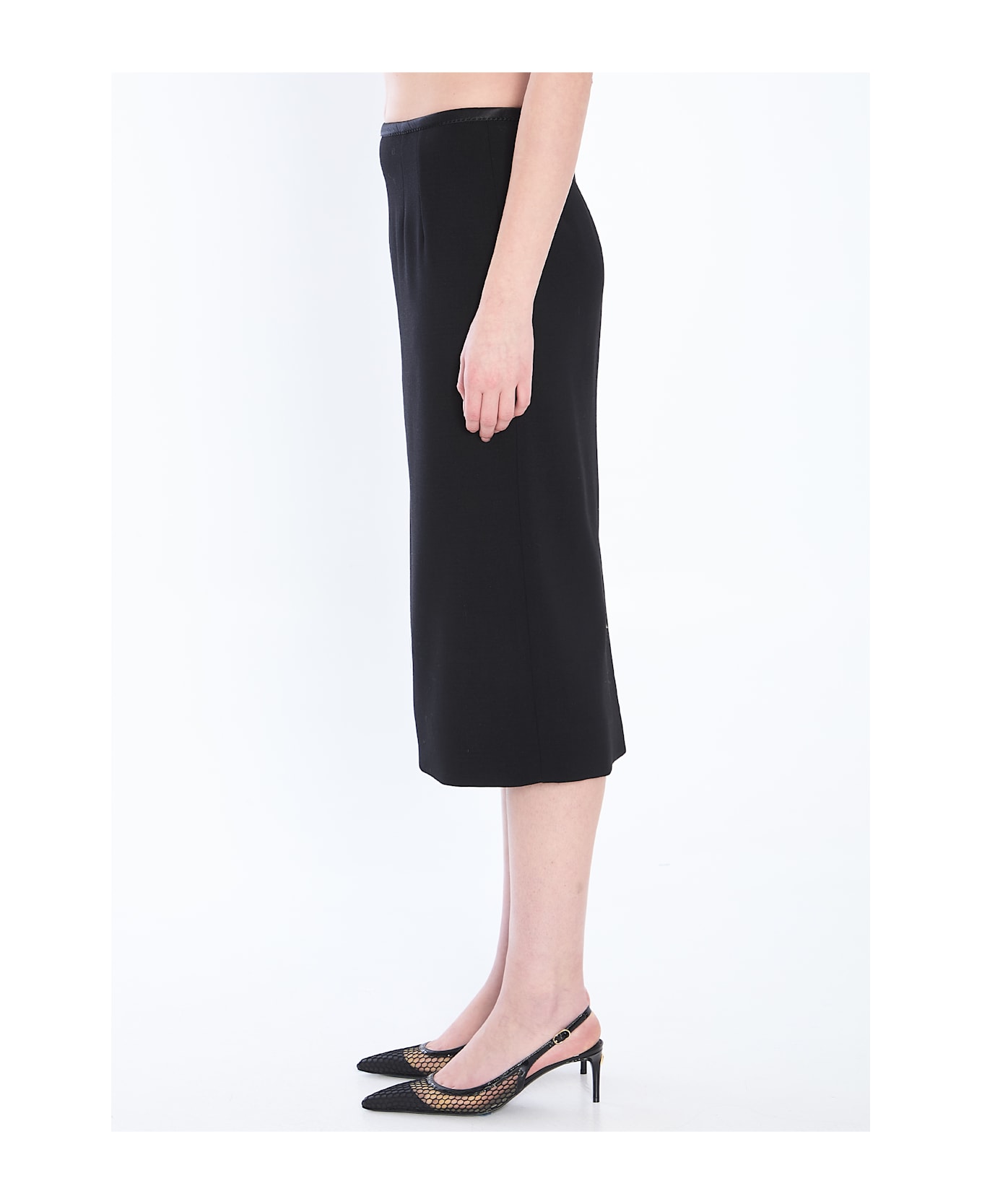 Dolce 
Gabbana Pencil Longuette Skirt - NERO