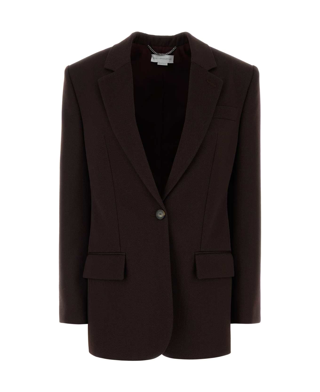Stella McCartney Brown Wool Blazer - RAISIN