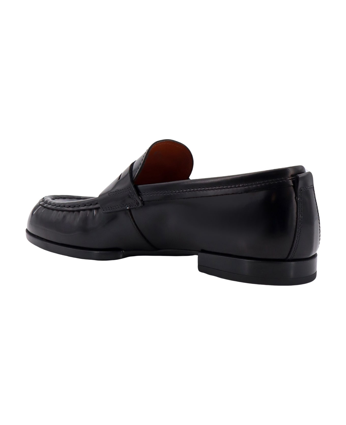 Tod's Loafer Almond Toe Slip-on Loafers - Black ローファー＆デッキシューズ