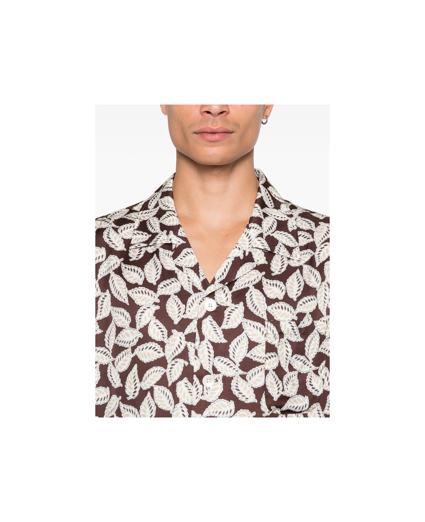 Bode Shirt - BROWN/WHITE