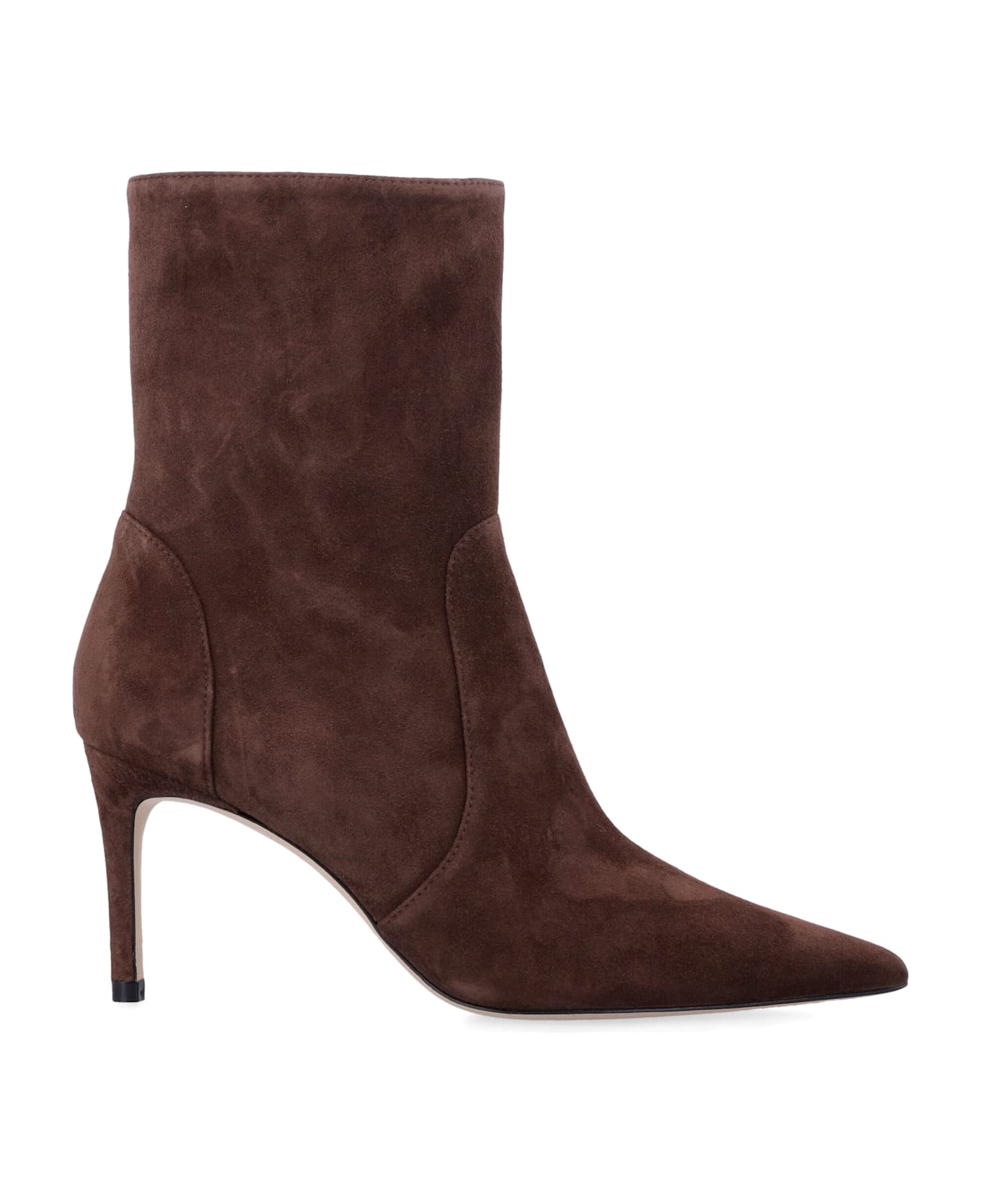 Stuart Weitzman Power Zip 75 Ankle Boots - WALNUT