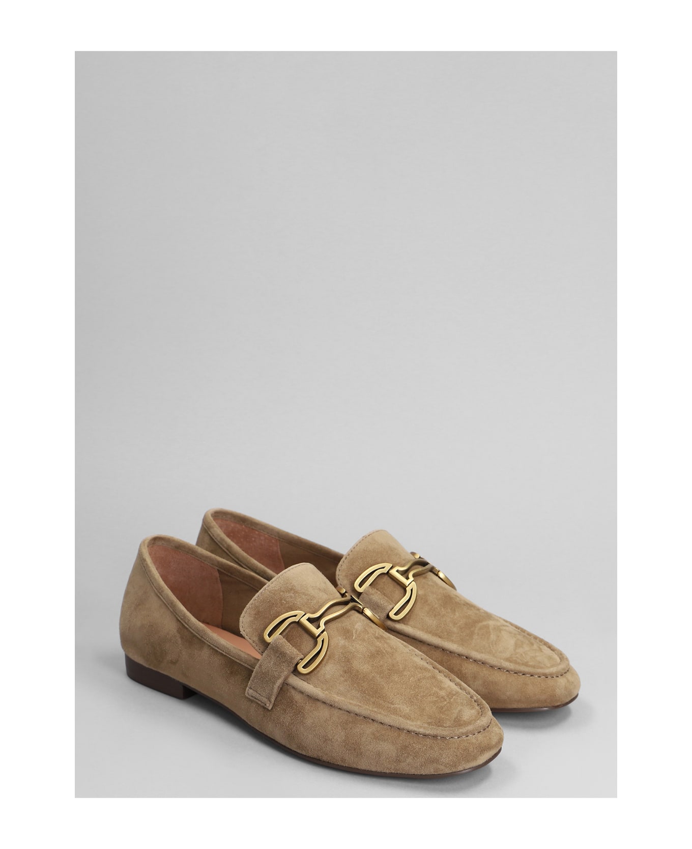 Bibi Lou Zagreb Ii Loafers In Taupe Suede - taupe フラットシューズ