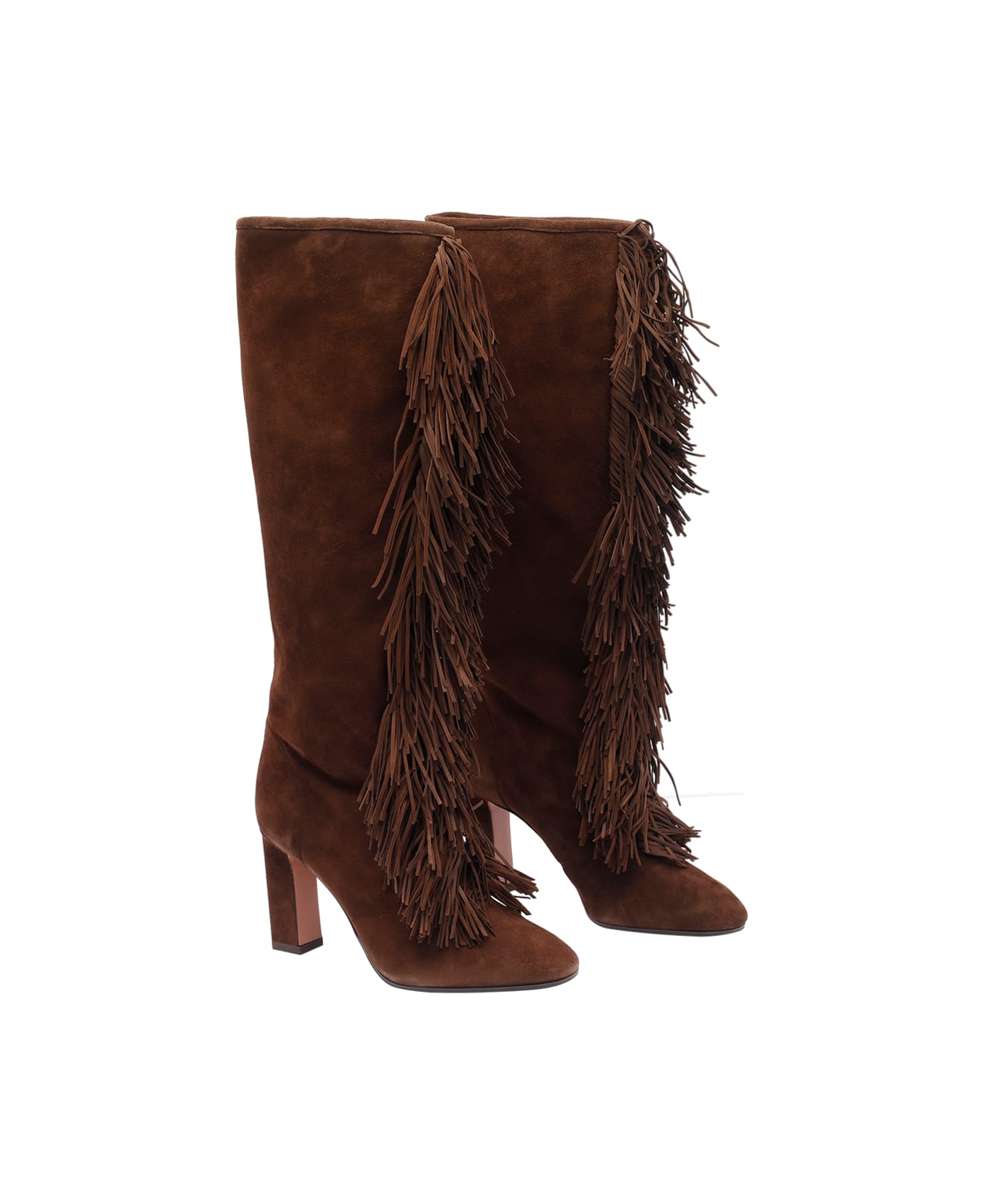 Aquazzura Gytane Pump Boots - Brown