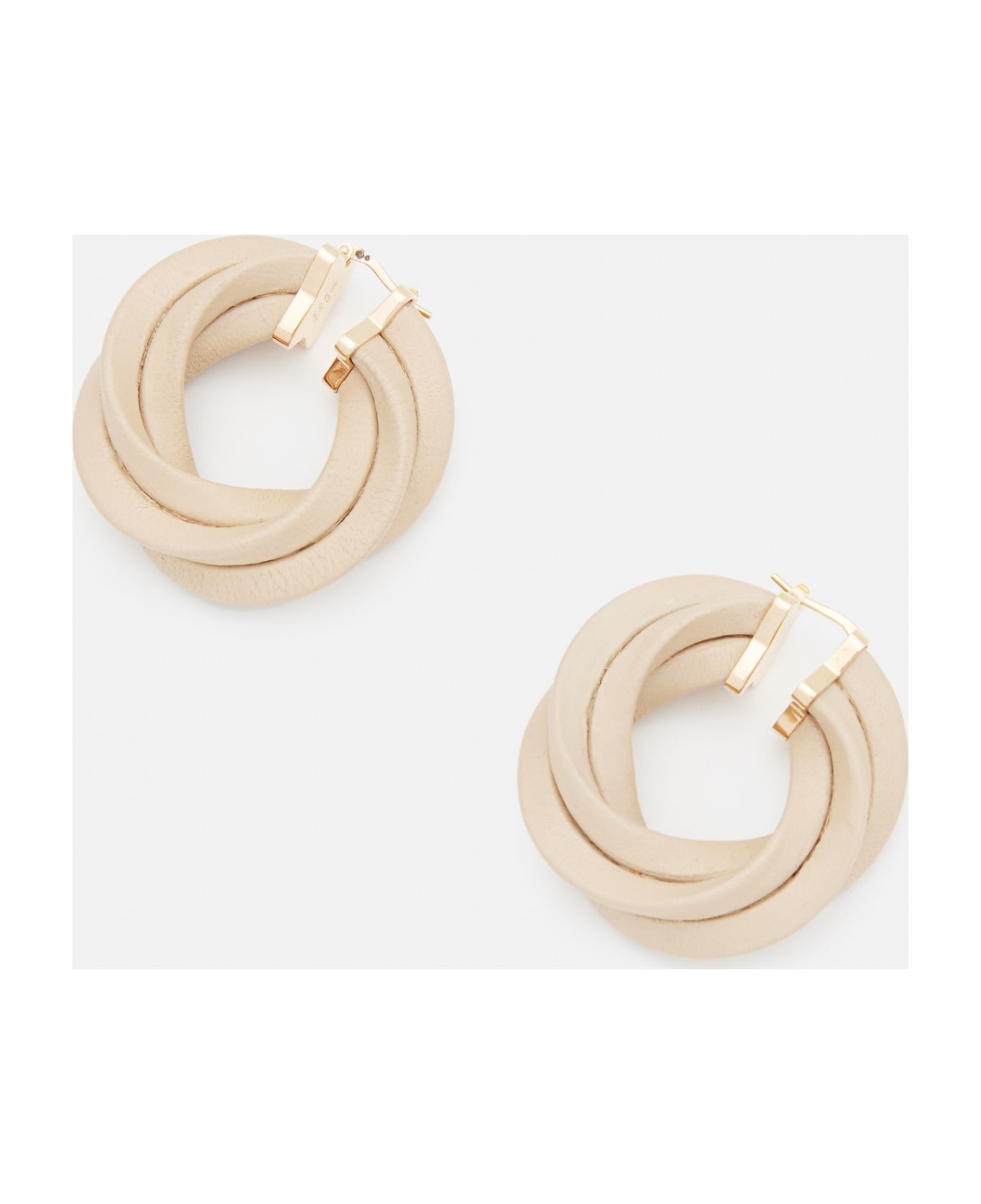 Bottega Veneta Twist Earrings - White ネックレス