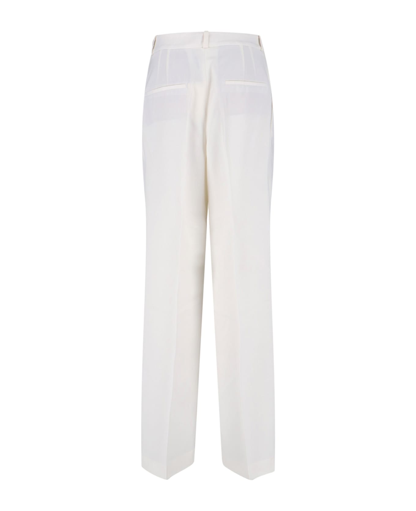 Róhe Wool Blend Straight Pants - White
