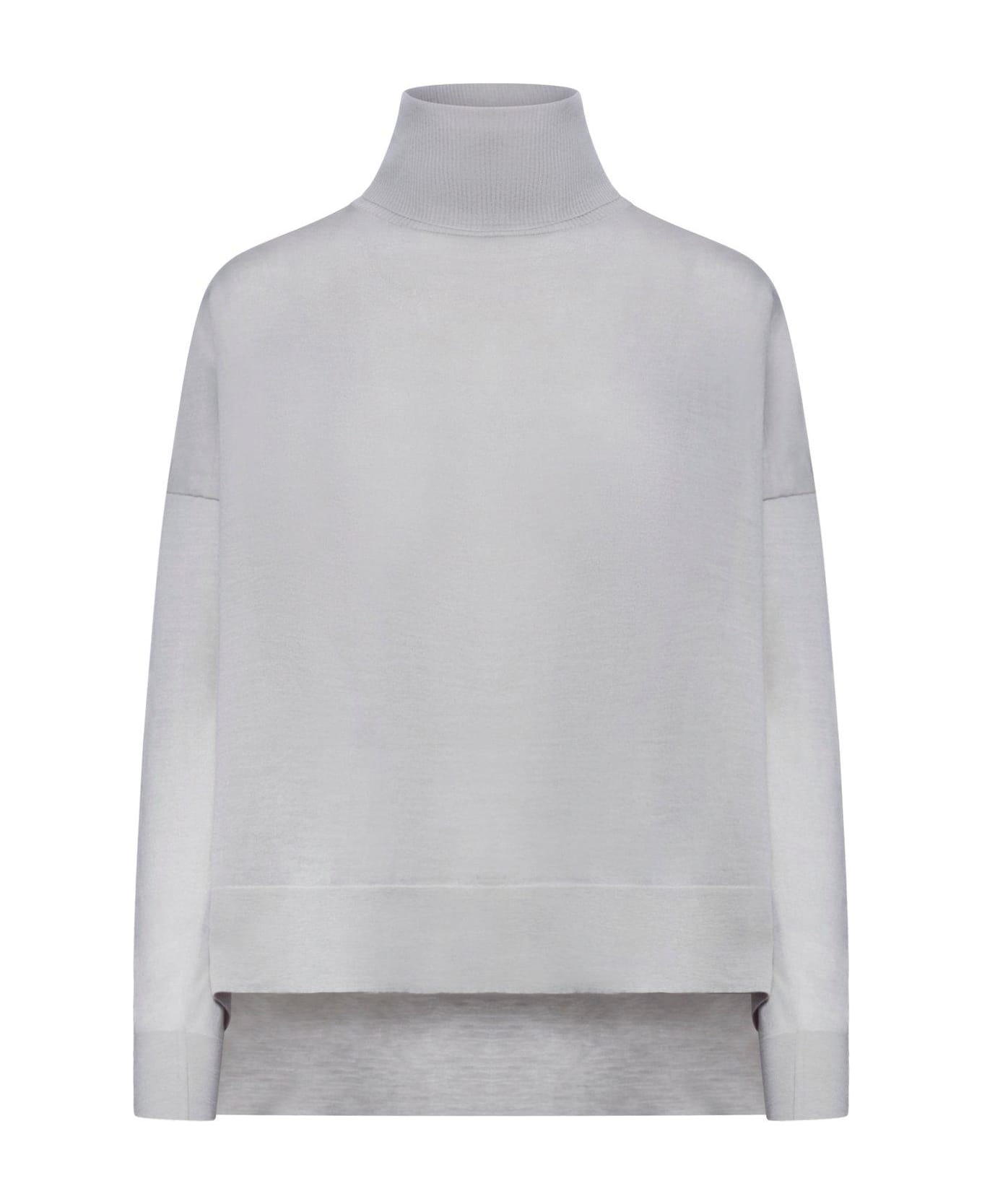 Roberto Collina Turtleneck Knit Sweater - Grey