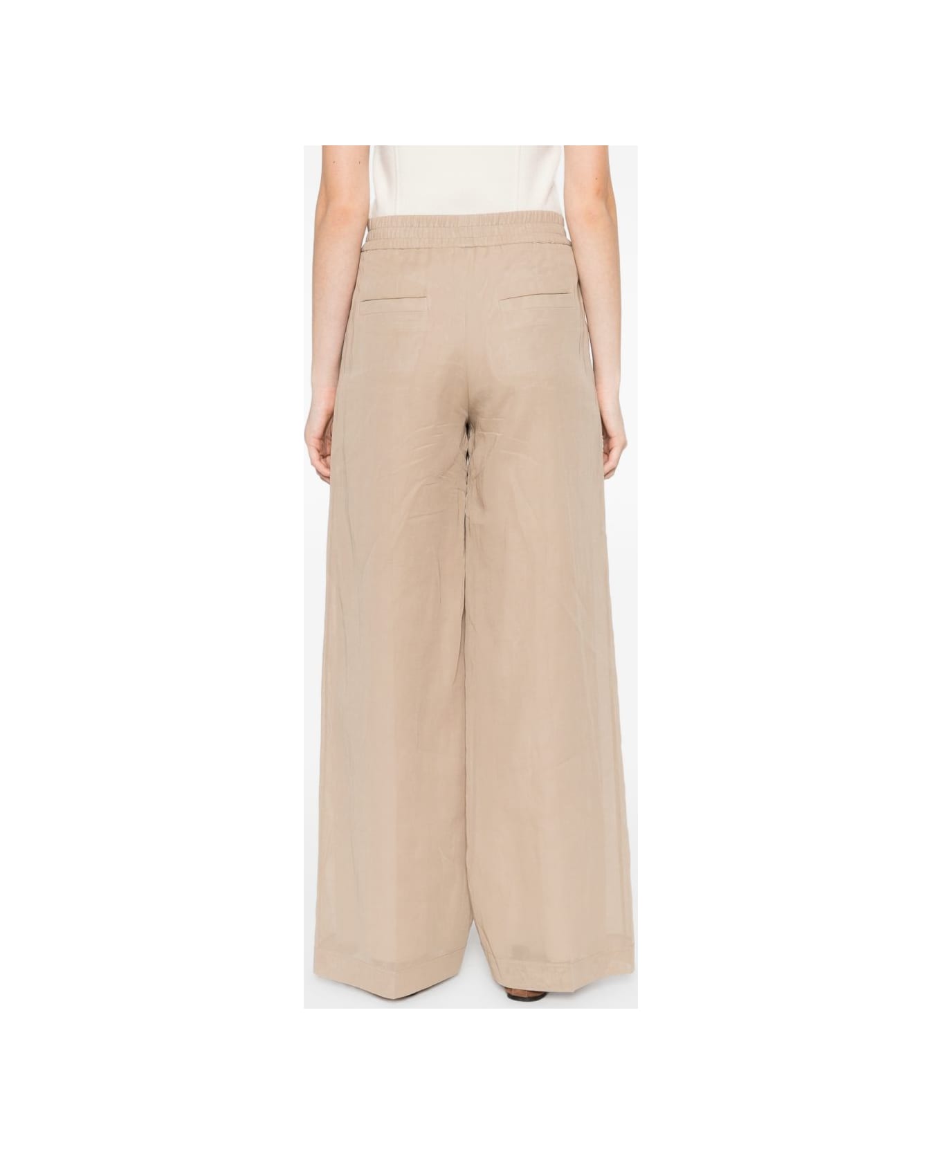 Brunello Cucinelli Cotton Trousers - Beige