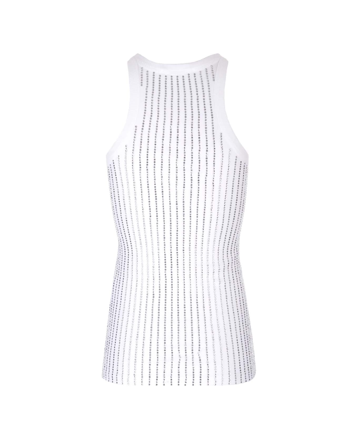 The Attico Jersey Top - White