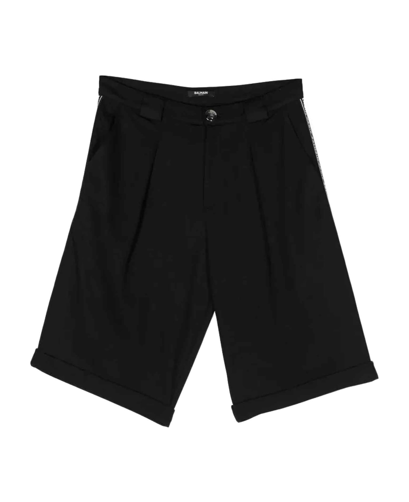 Balmain Black Bermuda Shorts Unisex - Nero ボトムス