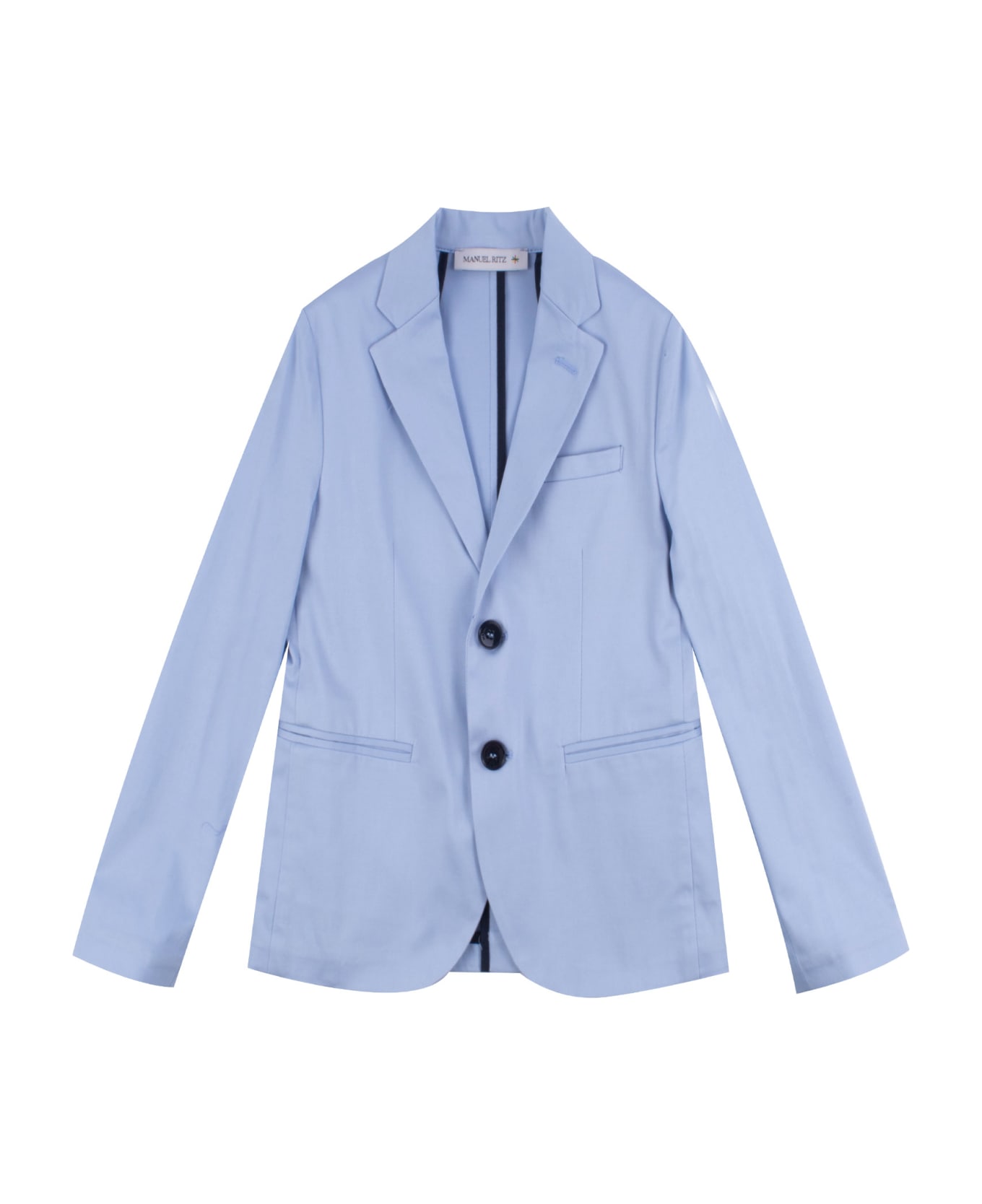 Manuel Ritz Cotton Jacket - Light blue