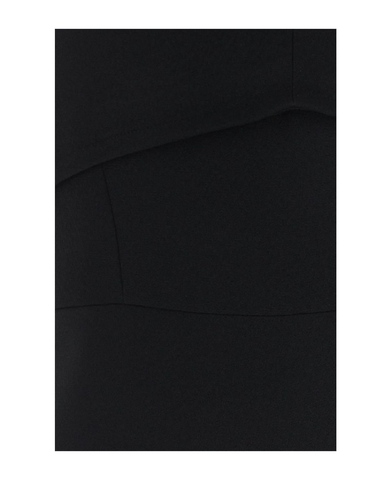 SportMax Black Stretch Polyester Mirto Dress - Black