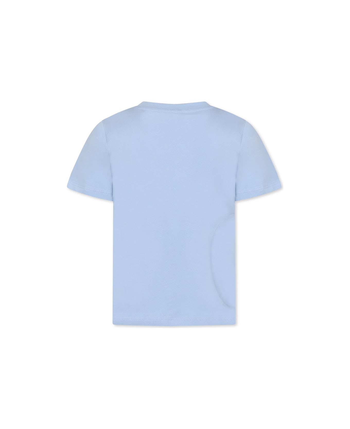 Stella McCartney Kids Light Blue T-shirt For Girl With House Print - Light Blue