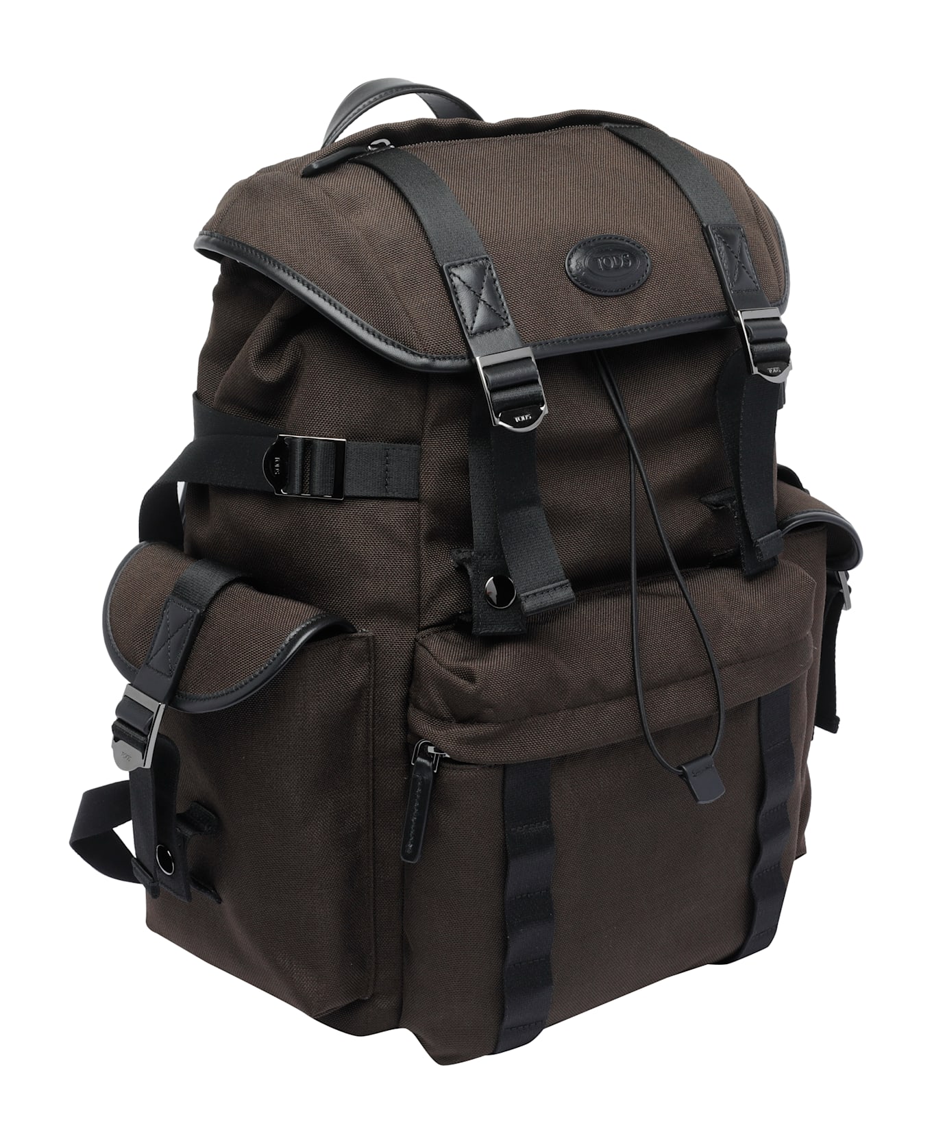 Tod
s Backpack In Medium Fabric And Leather - Brown