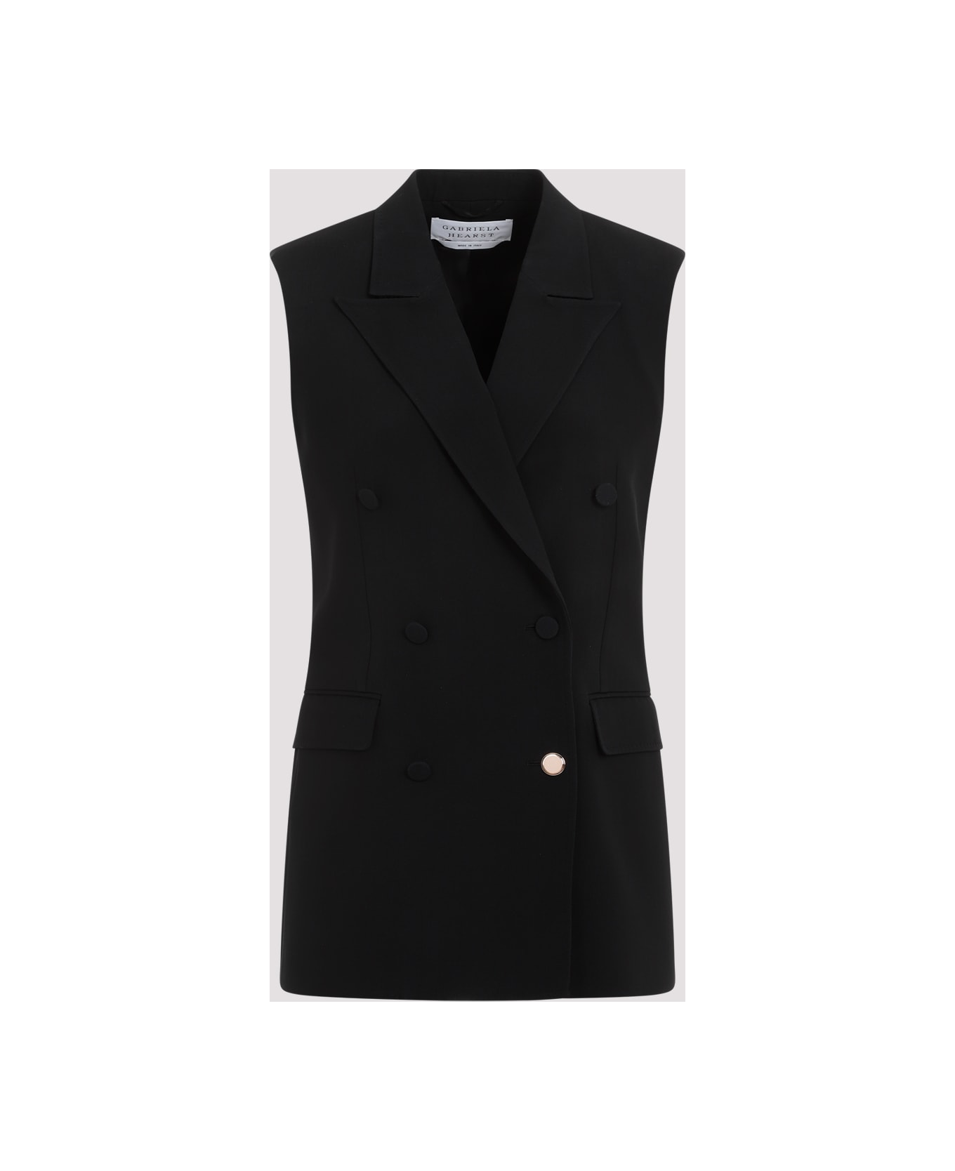 Gabriela Hearst Mayte Vest - Blk Black