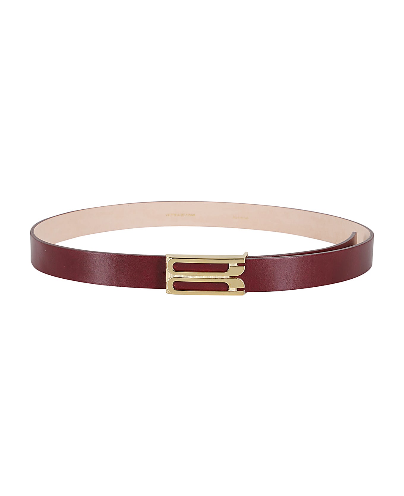 Victoria Beckham Regular Bbuckle Belt - Burgundy