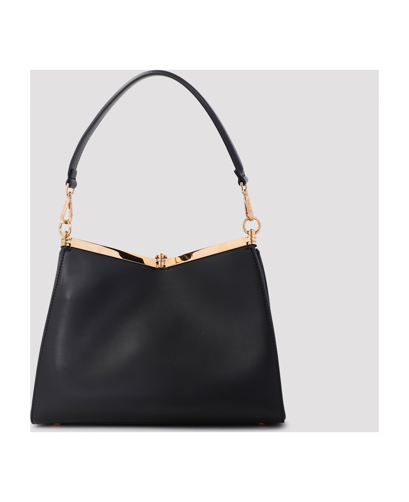 Etro Black Leather Bag - black