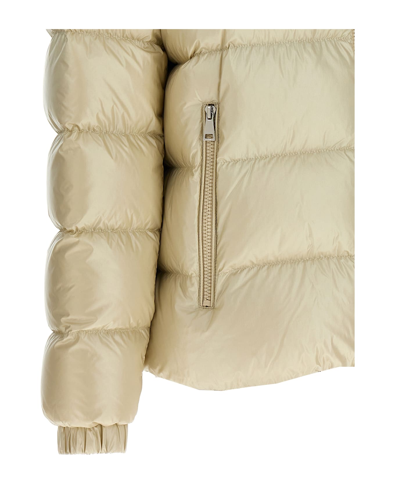 Moncler 'biron' Down Jacket - Bianco