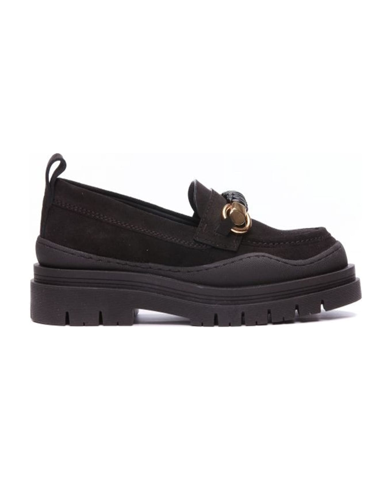See by Chloé Leather Loafers - Black フラットシューズ