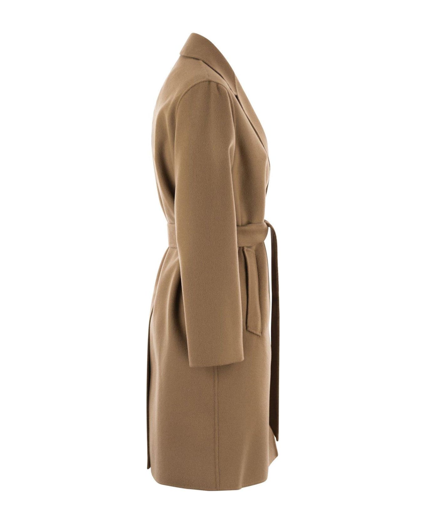 Weekend Max Mara Double-breasted Belted Coat - BROWN
