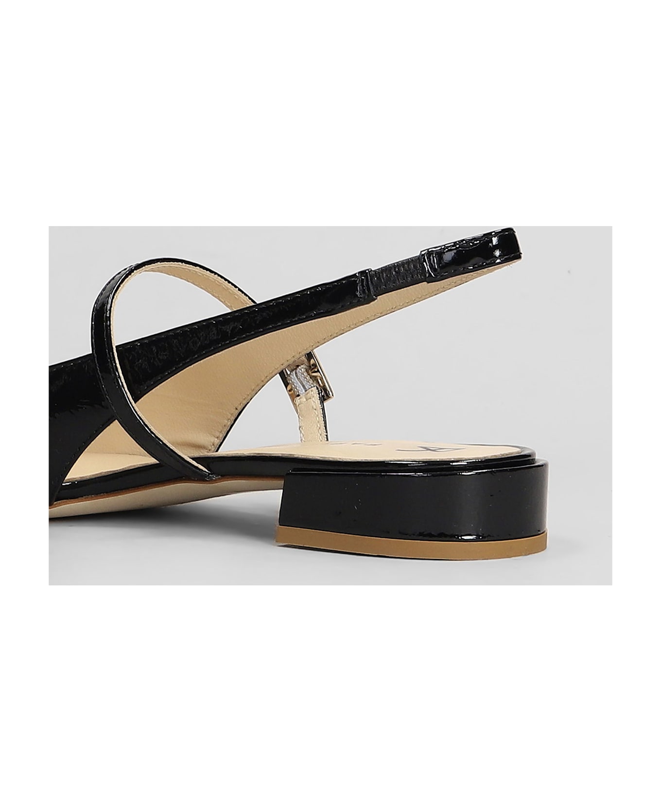 Fabio Rusconi Ballet Flats In Black Leather - black