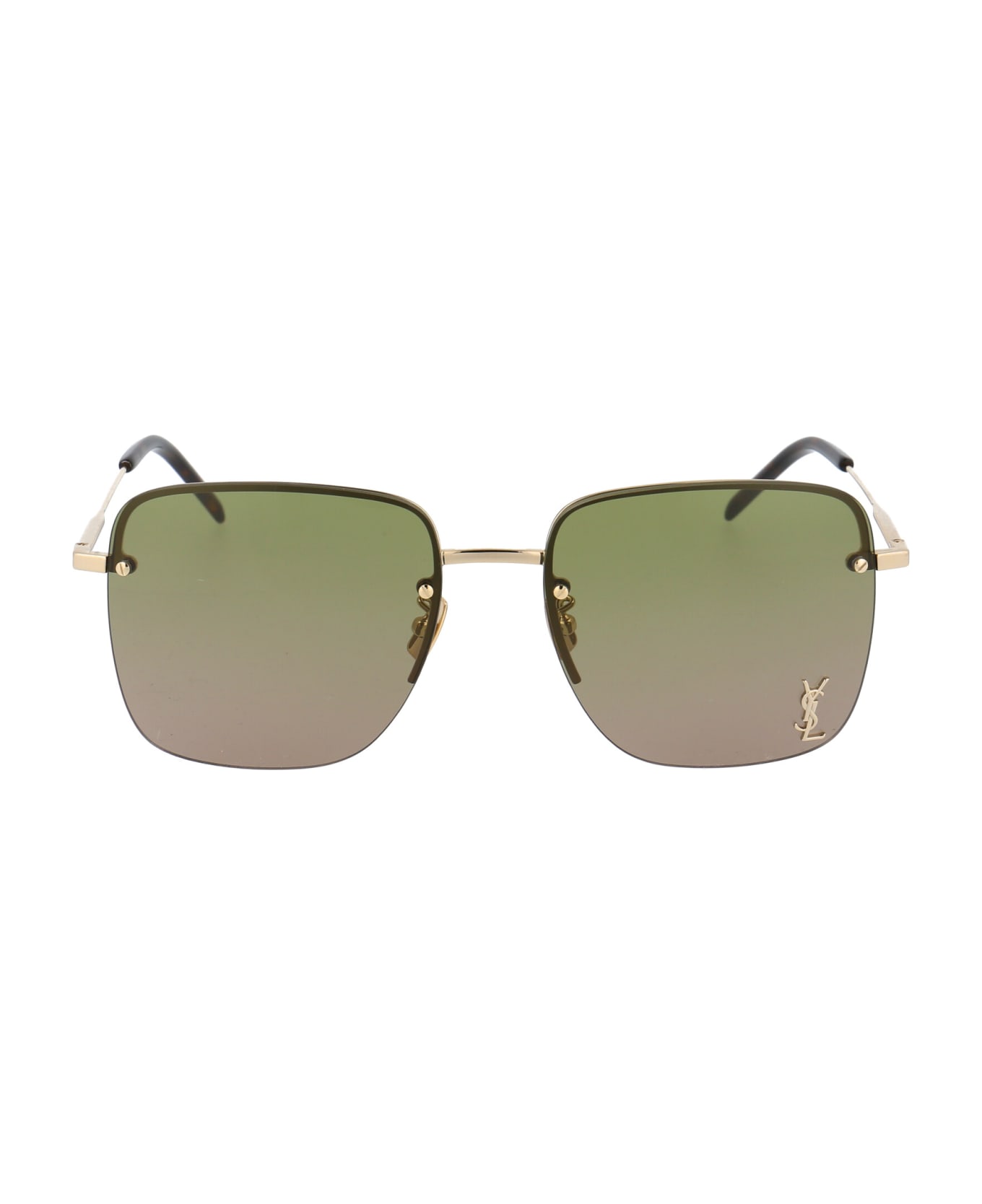 Saint Laurent Eyewear Sl 312 M Sunglasses - 003 GOLD GOLD GREEN