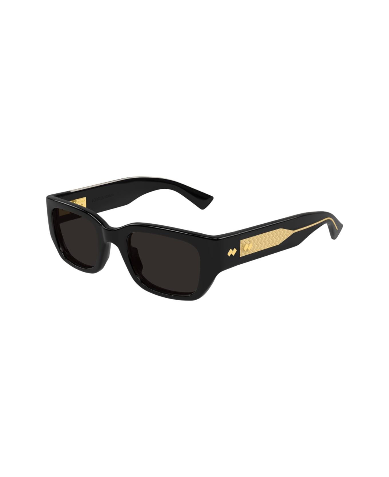 Bottega Veneta Eyewear Bottega Veneta Bv1400s Linea Intrecciato 001 Black Grey Sunglasses - Nero