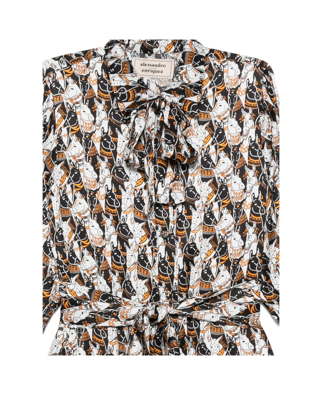 Alessandro Enriquez Printed Shirtdress - MultiColour