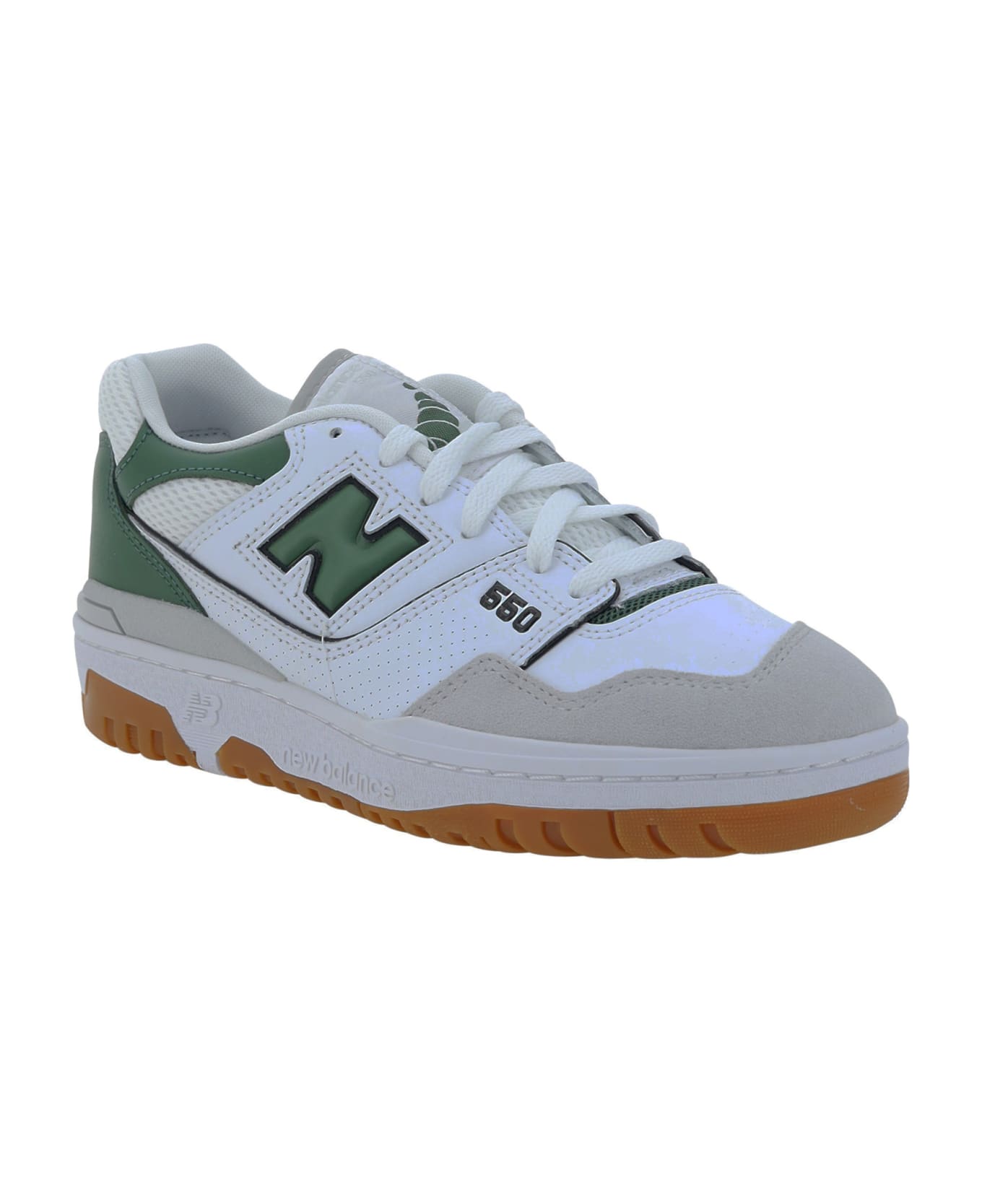 New Balance 550 Sneakers - White/green