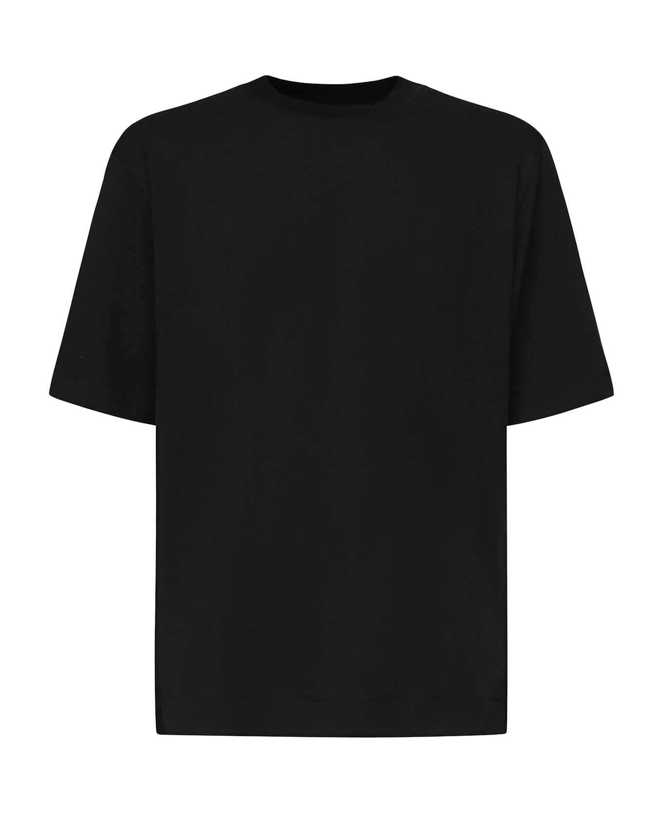 Zegna Cotton And Silk T-shirt - Black