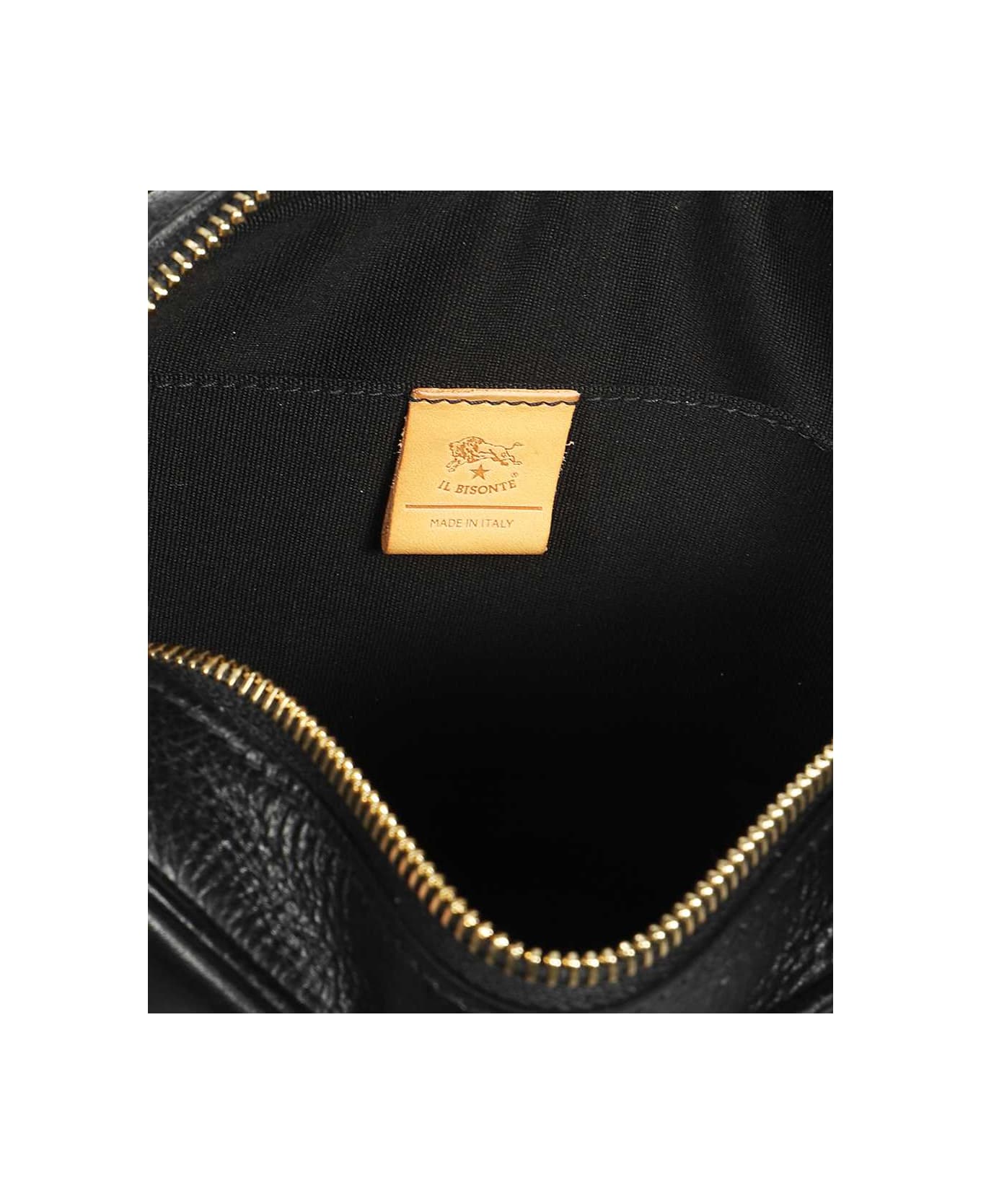 Il Bisonte Leather Crossbody Bag - black