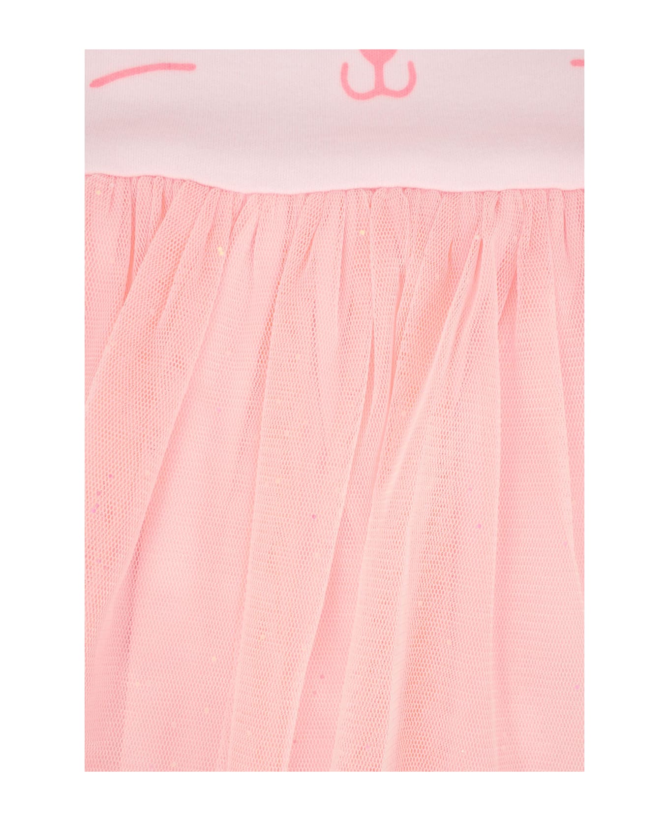 Billieblush Pink Suit For Baby Gilr With Cat - Pink