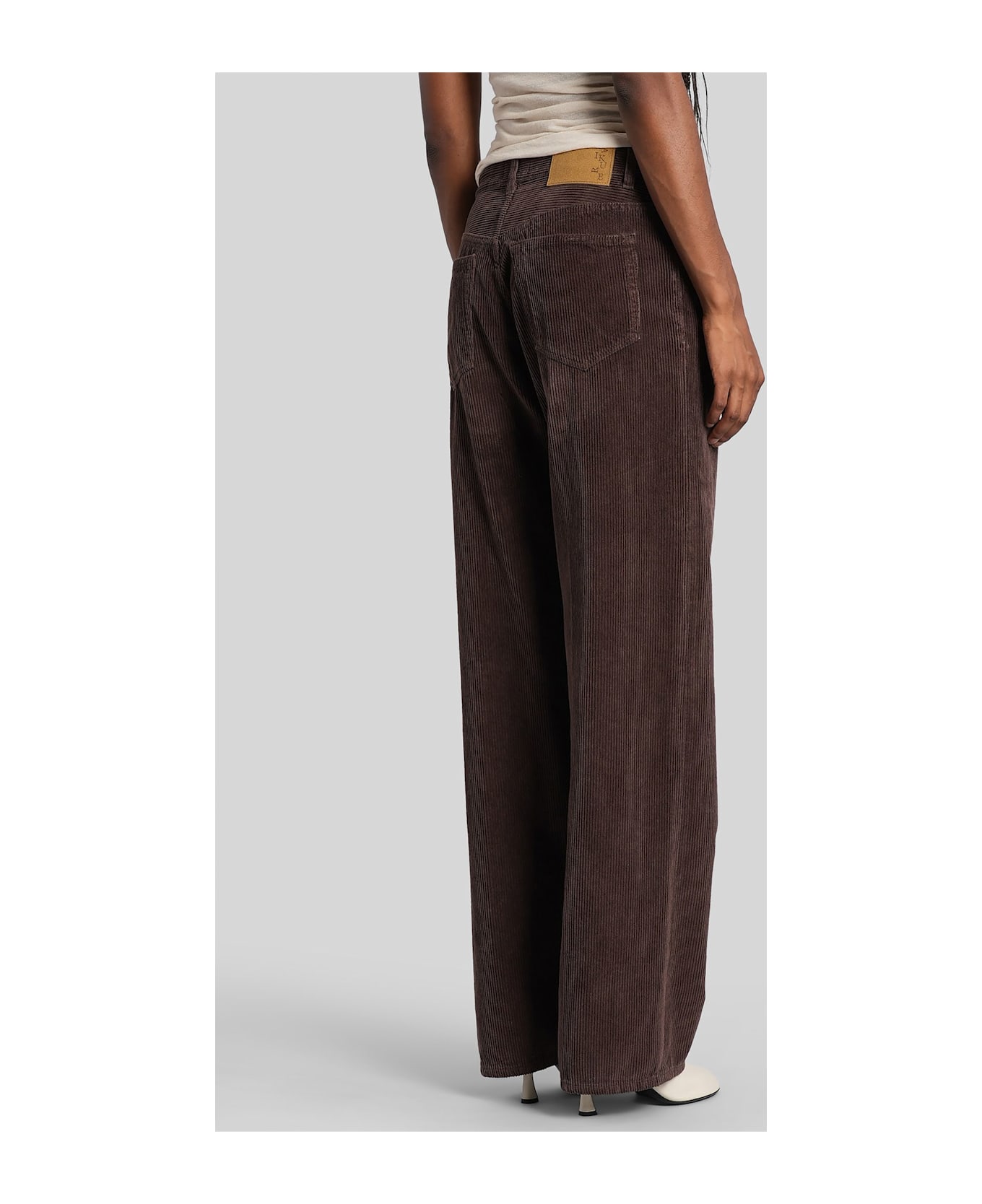 Haikure Bonnie Pants In Brown Cotton - brown