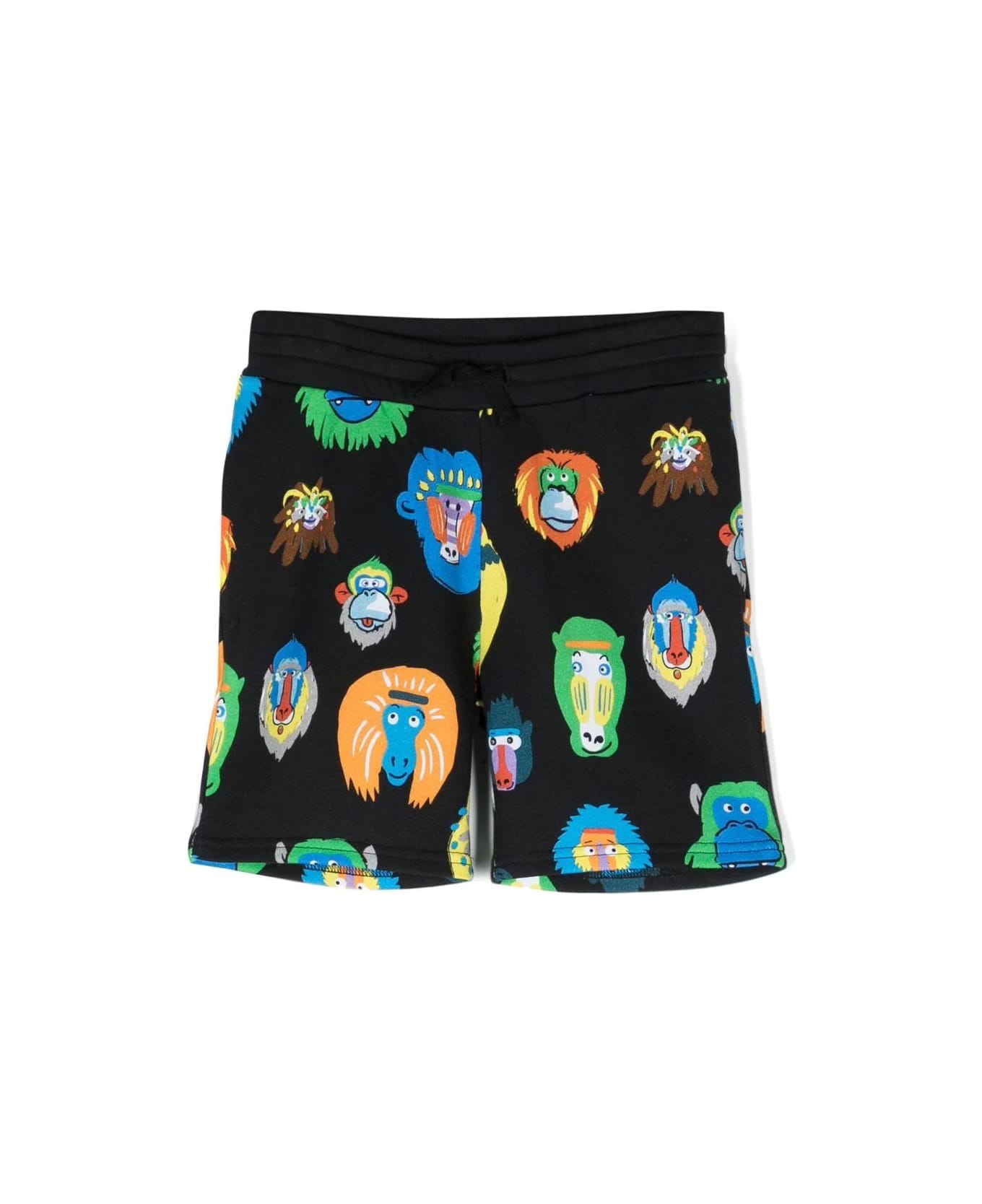 Stella McCartney Kids Jersey Shorts - Mc Black Colourful