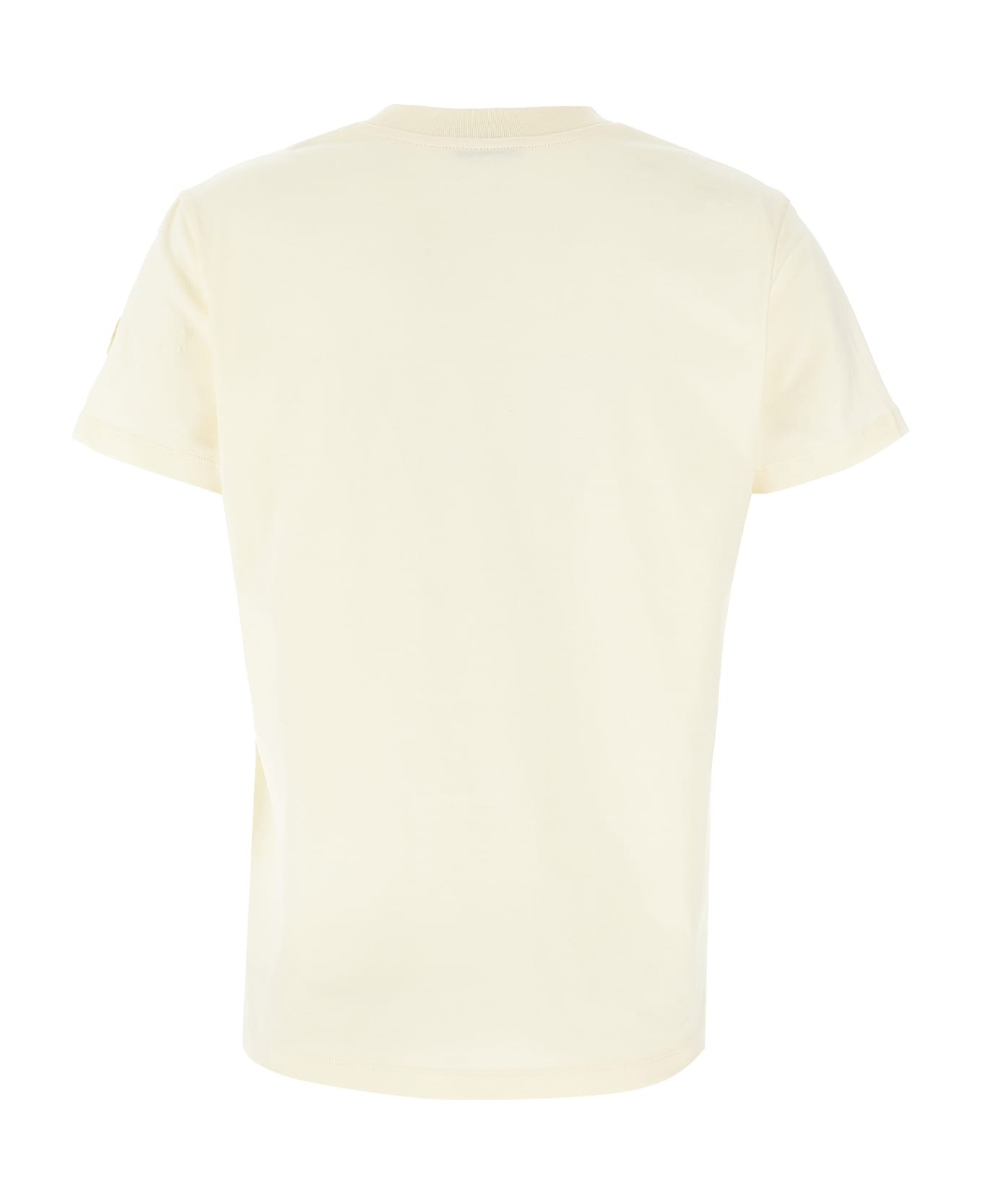 Moncler Ivory Cotton T-shirt - 037