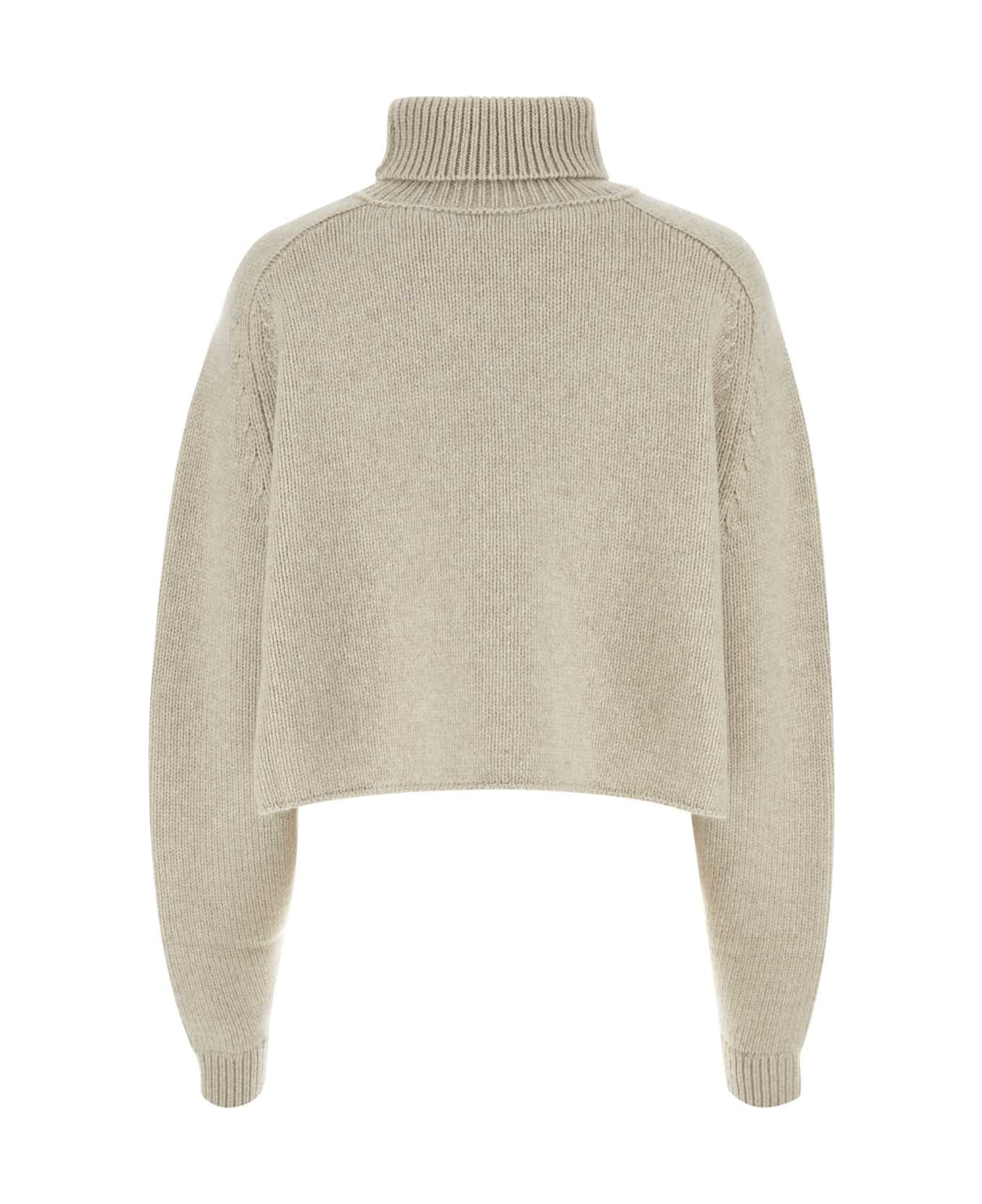 The Row Oversize Chalk Cashmere Ehud Sweater - SILKPAPER