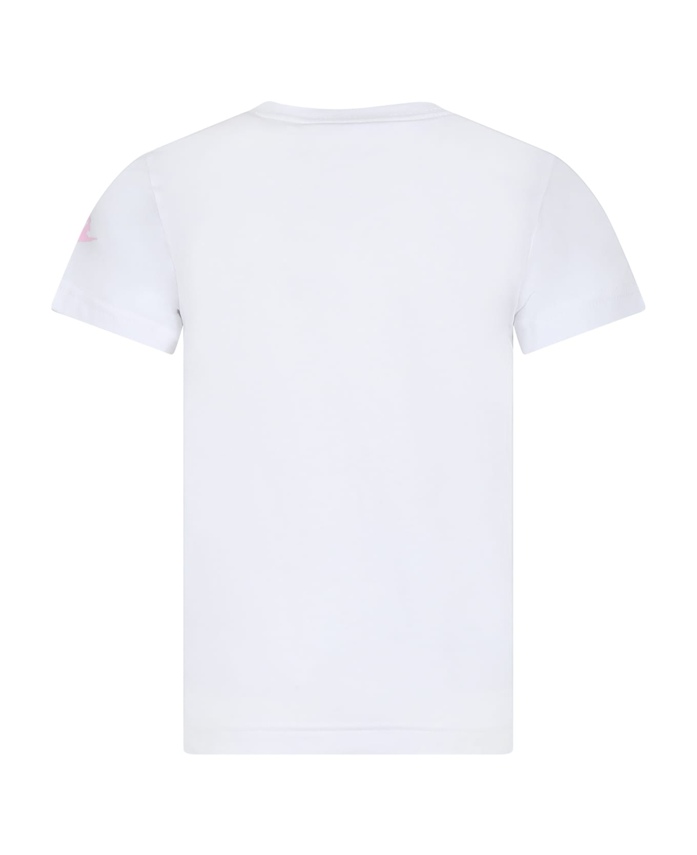 Nike White T-shirt For Boy With Logo And Swoosh - White