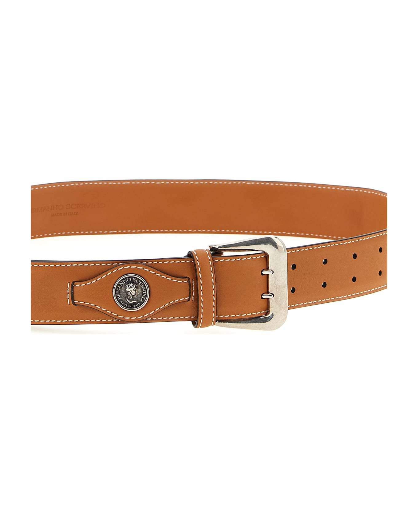 Ermanno Scervino Logo Coin Belt - Brown