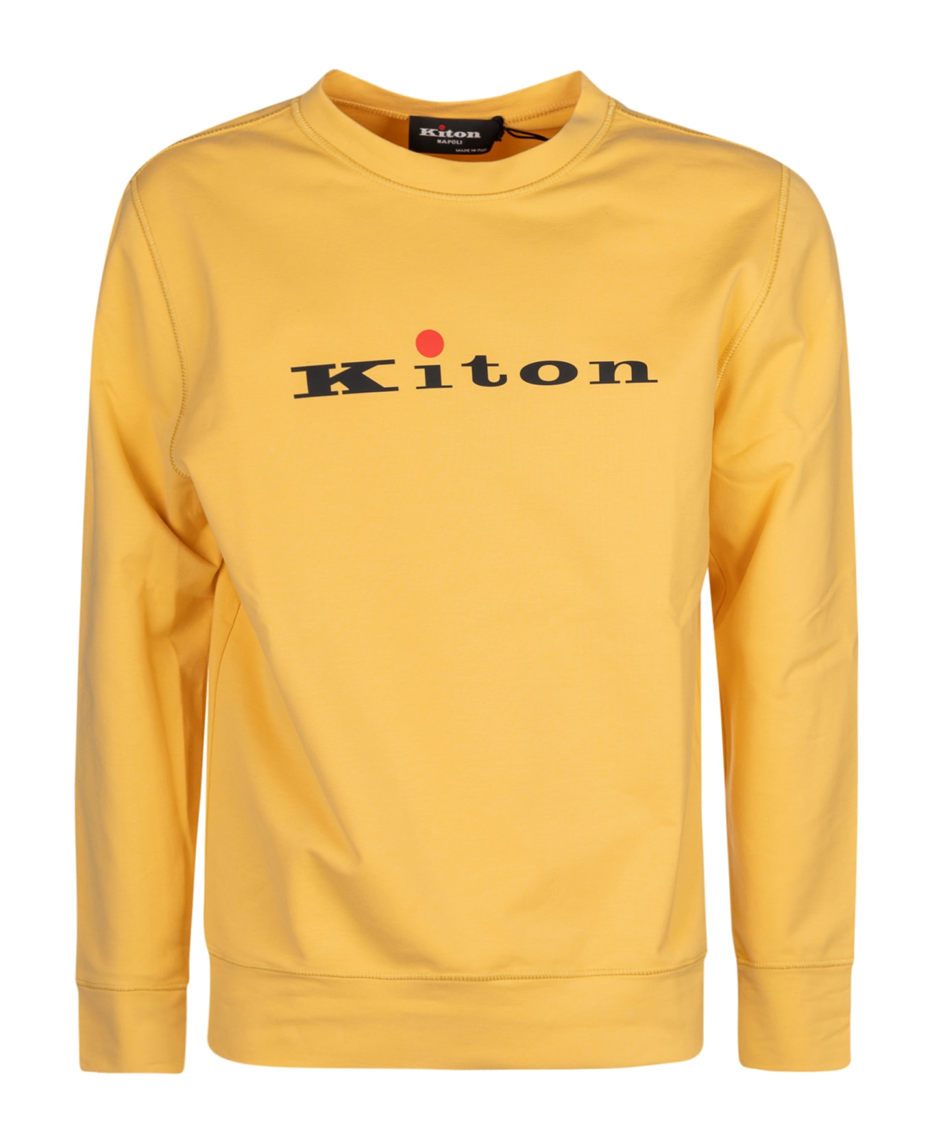 Kiton Logo Sweatshirt - Giallo