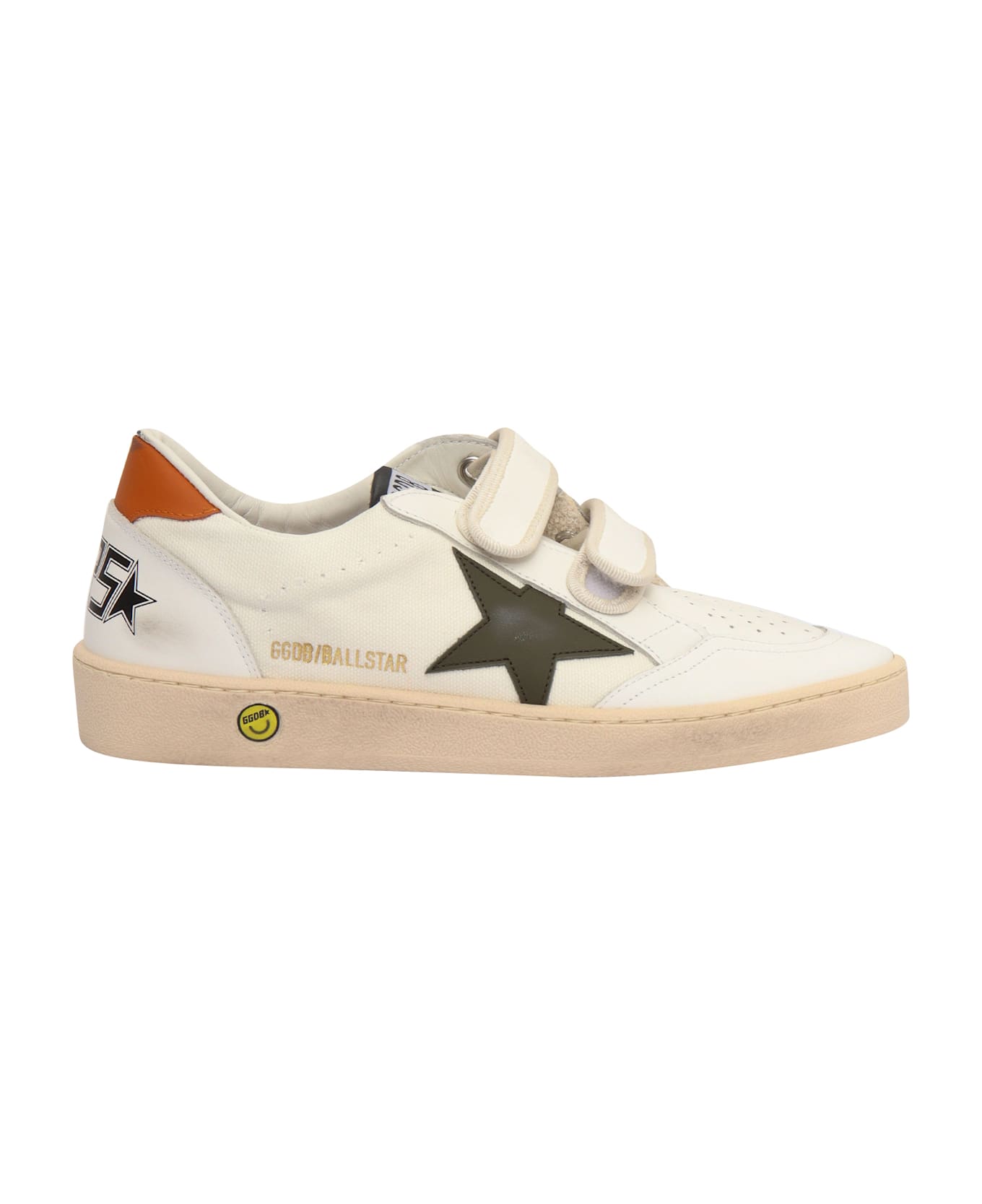 Golden Goose Ball Star Strap Sneakers - WHITE