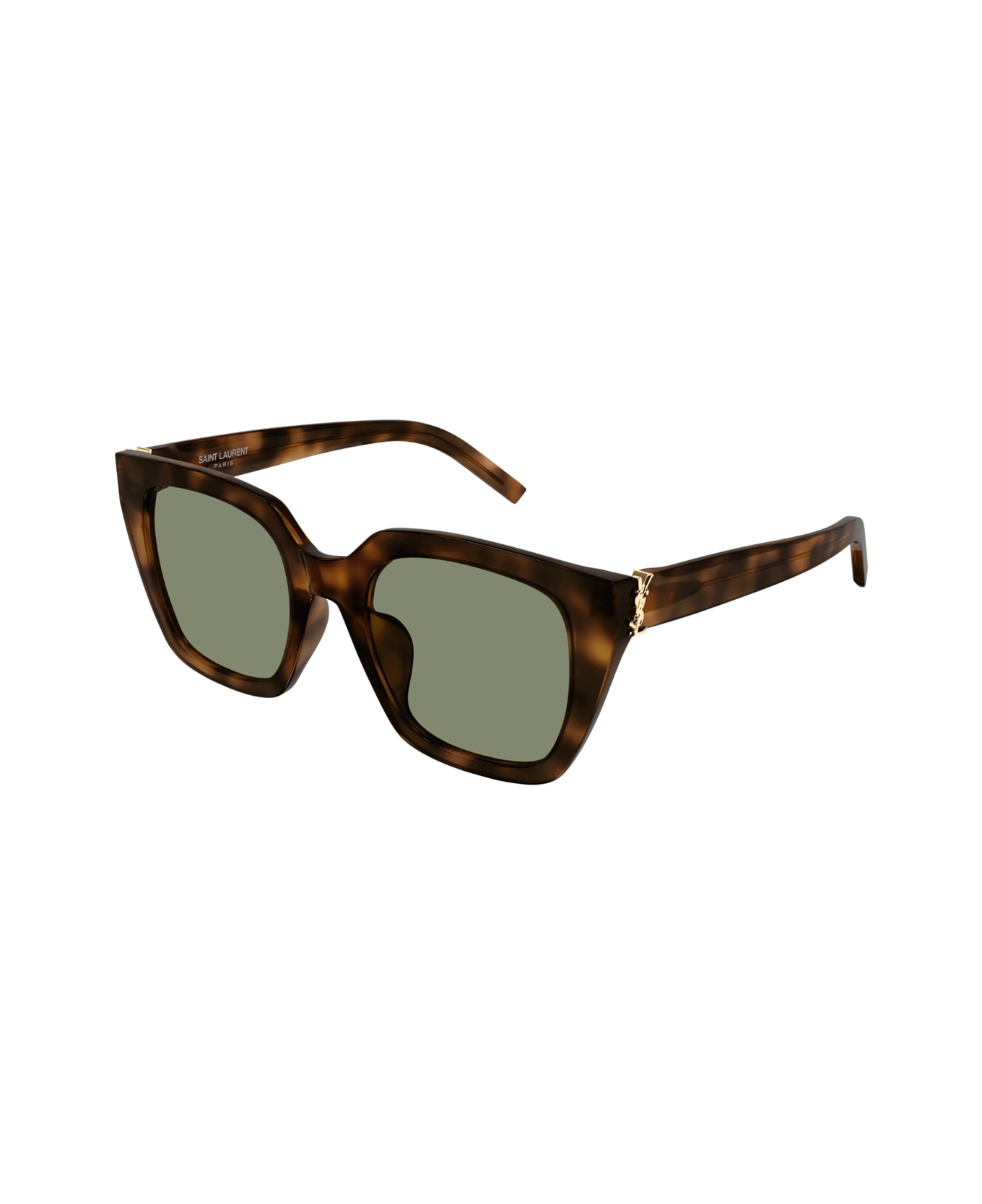 Saint Laurent Eyewear Saint Laurent Sl M143 Linea Monogram 003 Havana Green Sunglasses - Marrone