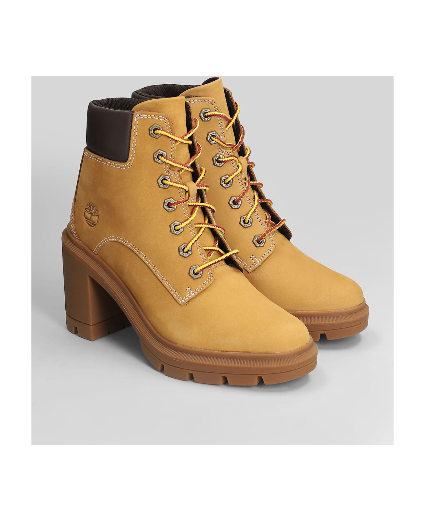 Timberland Allington Haights Lace Up Shoes In Beige Nubuck - beige