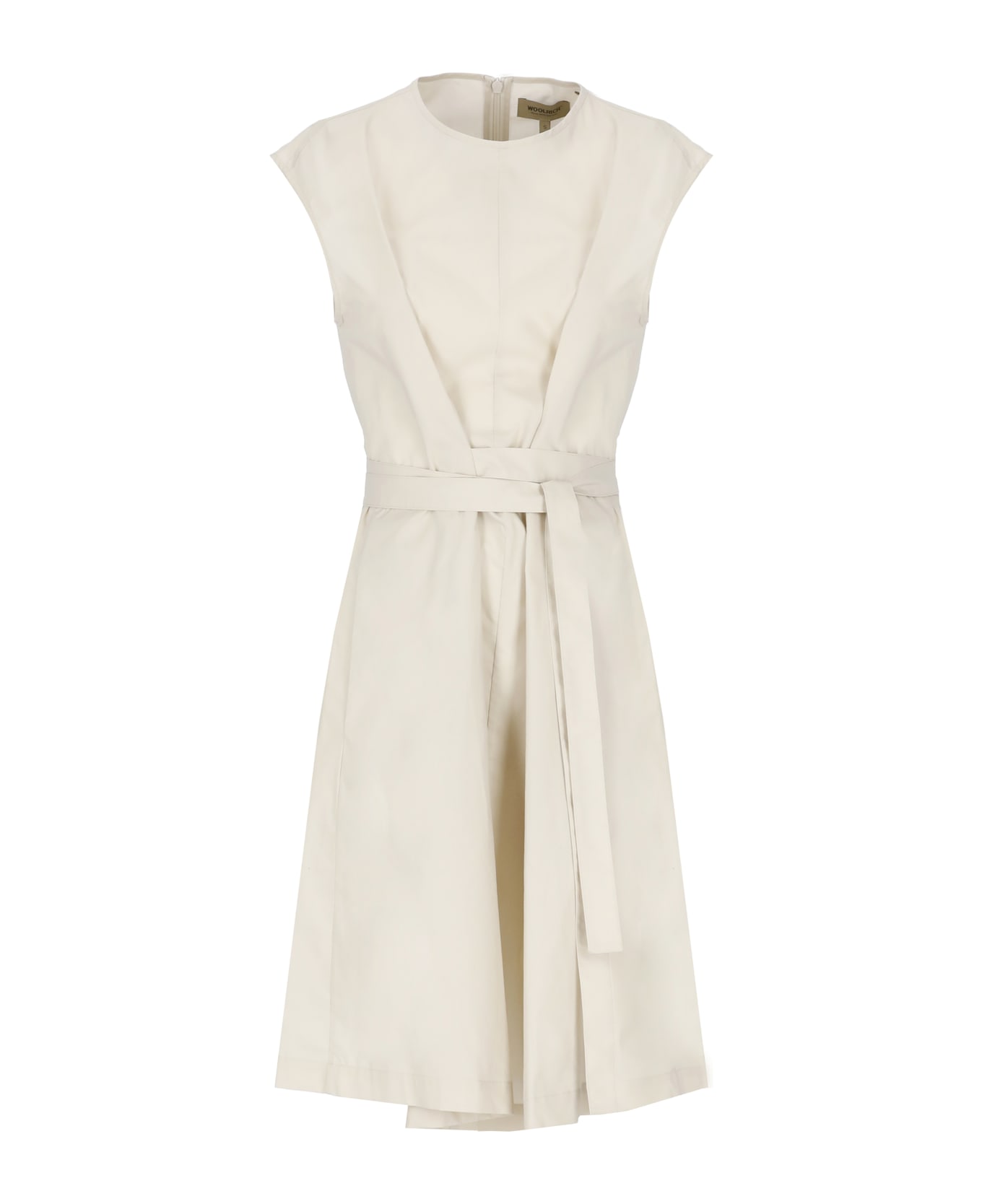 Woolrich Cotton Belted Dress - Beige