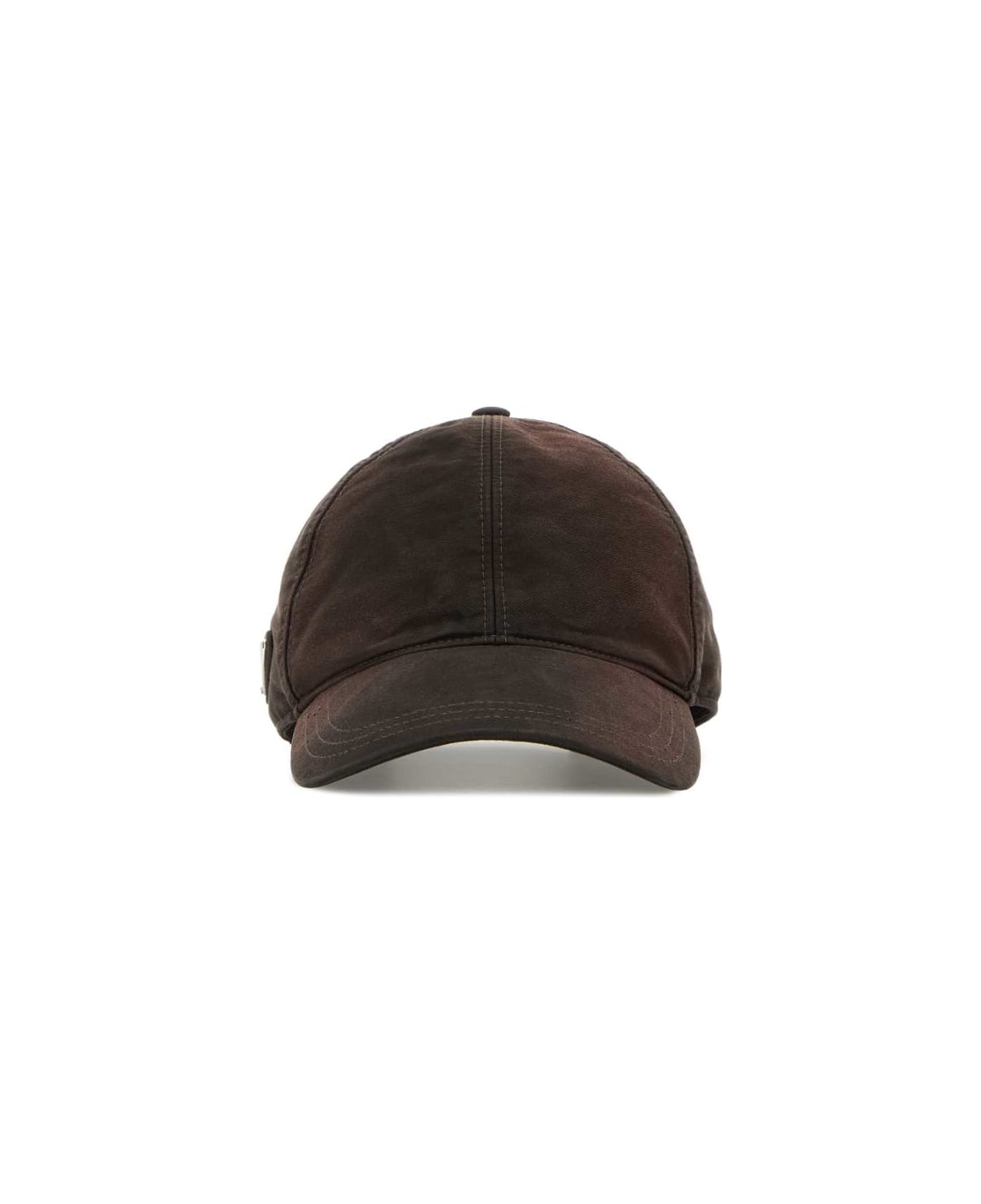 Prada Brown Cotton Baseball Cap - EBANO
