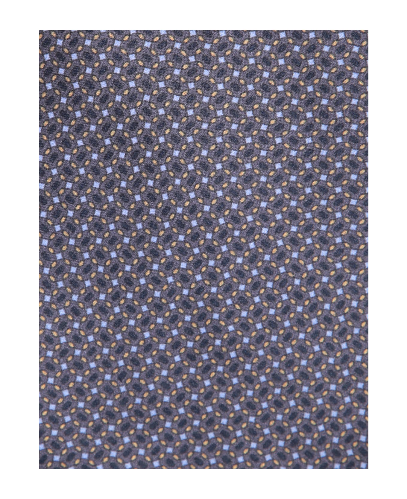 Canali Blue Micro-pattern 8cm Tie - Blue