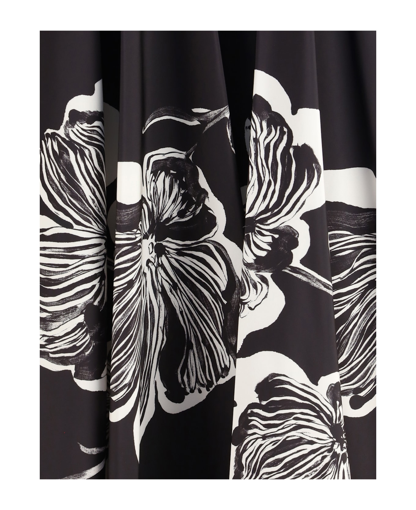 Sara Roka Midi Skirt With Floral Print