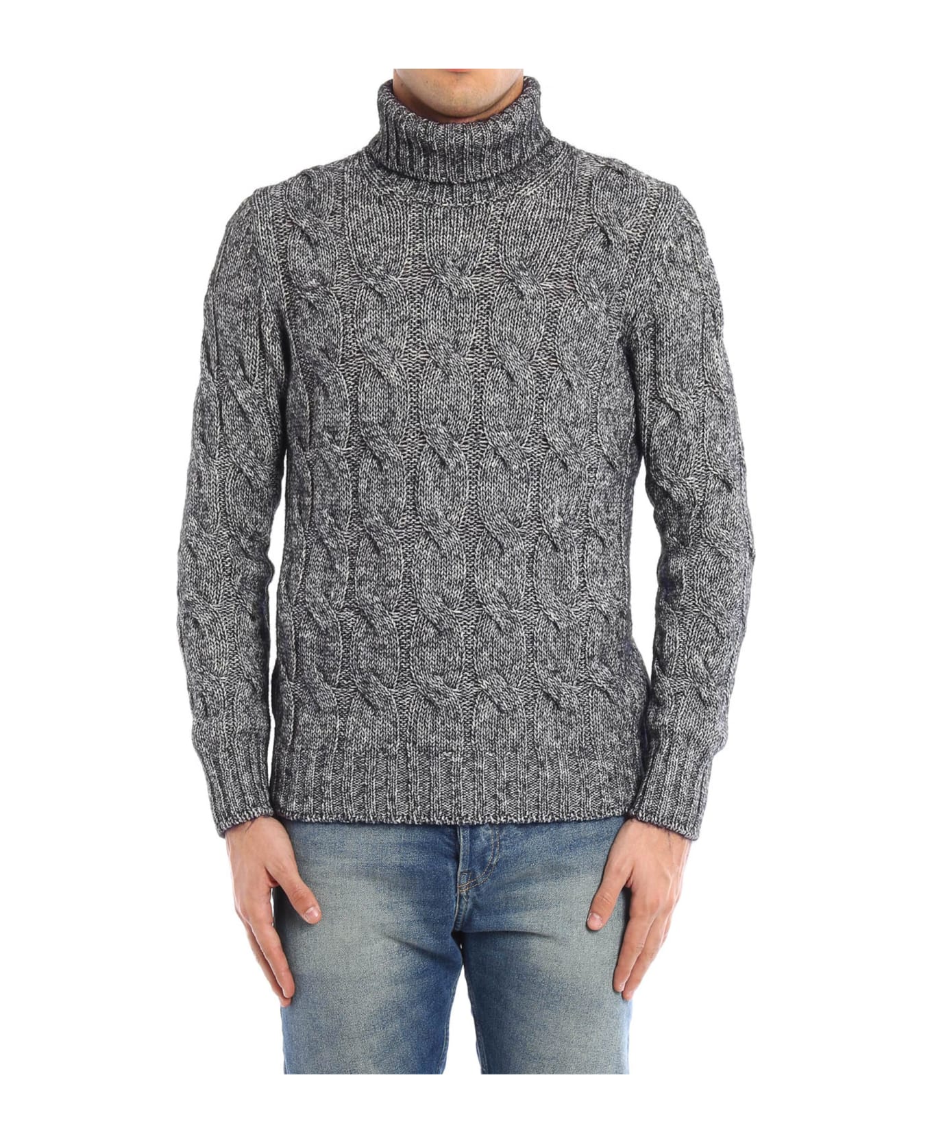 Saint Laurent Turtleneck Sweater - Silver ニットウェア