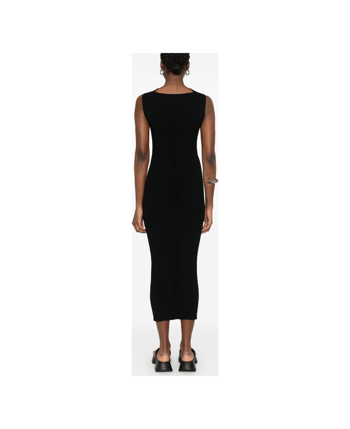 Rick Owens Knitted Long Dress - Black