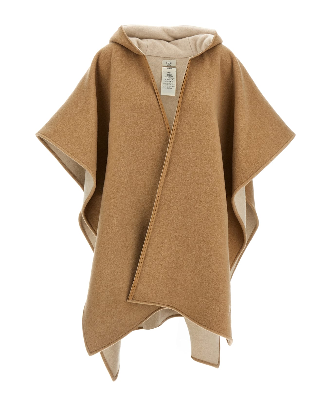 Fendi 'fendi Roma' Poncho - Beige